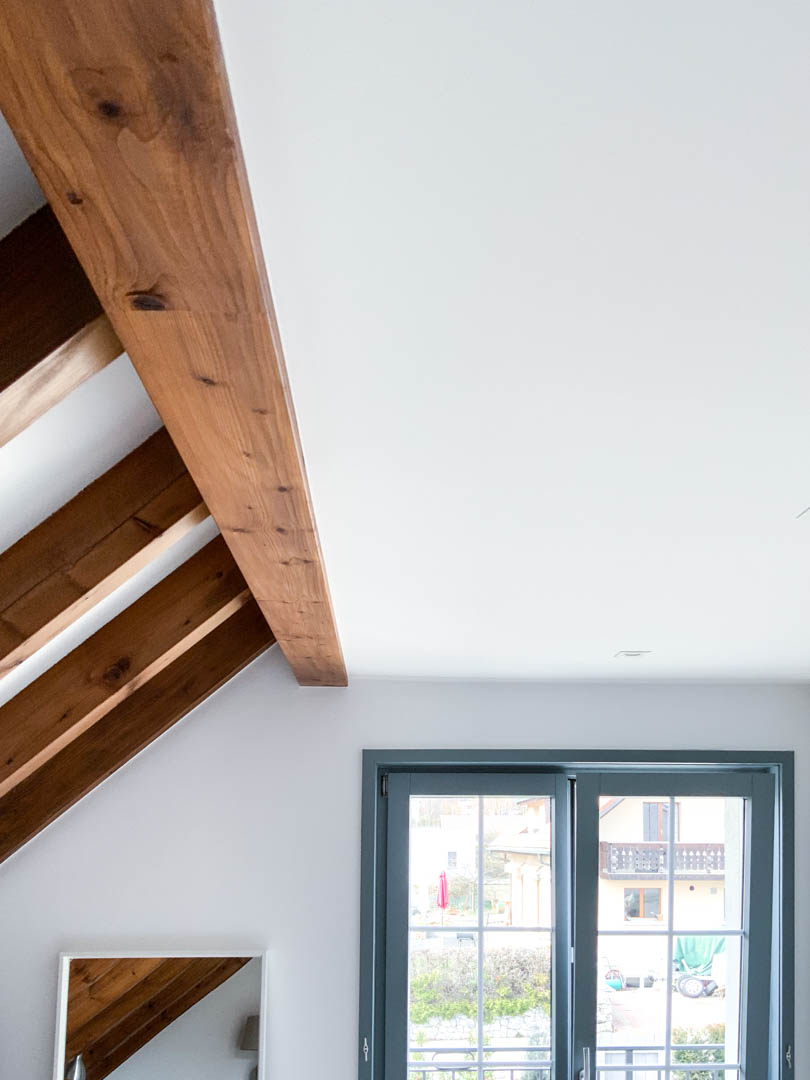 Plafond chauffant invisible après travaux dans une chambre